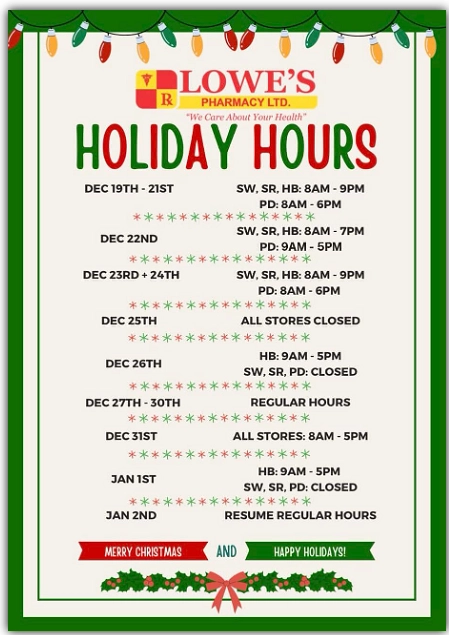 Lowe's holiday hours