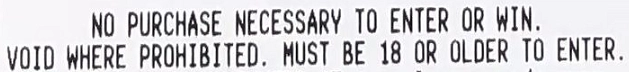 A purchase is not necessary to enter the survey
