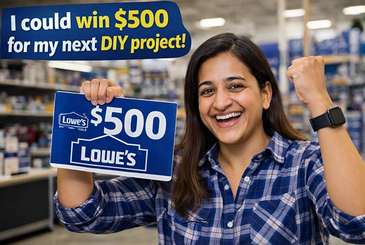 Win a $500 check at lowe's survey